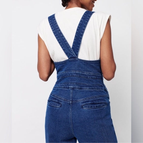 Faherty Avenue Denim Jumpsuit Overalls - Picture 2 of 6